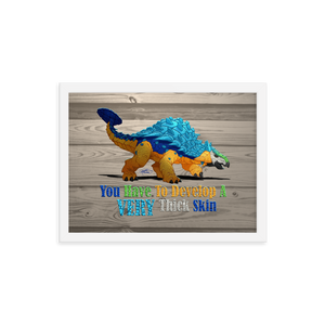 Framed Ankylosaurus Poster