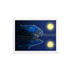 Framed Tiger/Shark Poster