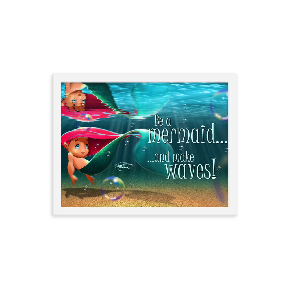 Framed Mermaid Poster