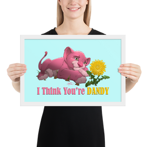 Framed Dandy Lion Poster