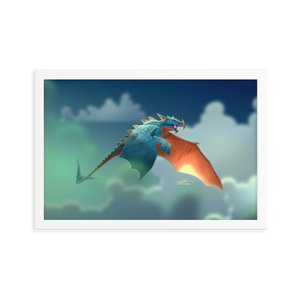 Framed Dragon Poster
