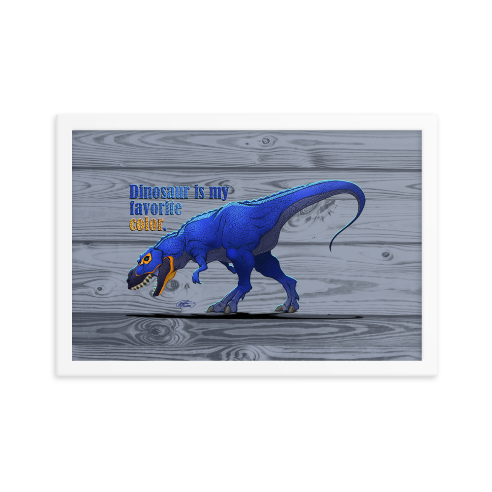 Framed Tyrannosaurus Poster