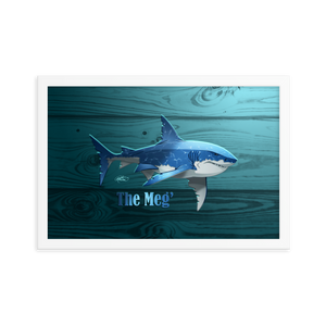 Framed Megalodon Poster