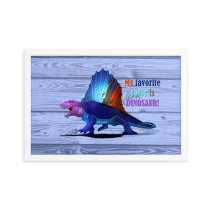 Framed Dimetrodon Poster