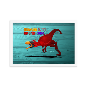 Framed Herrerasaurus Poster