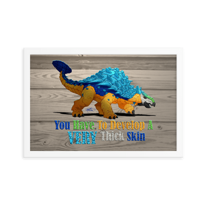 Framed Ankylosaurus Poster