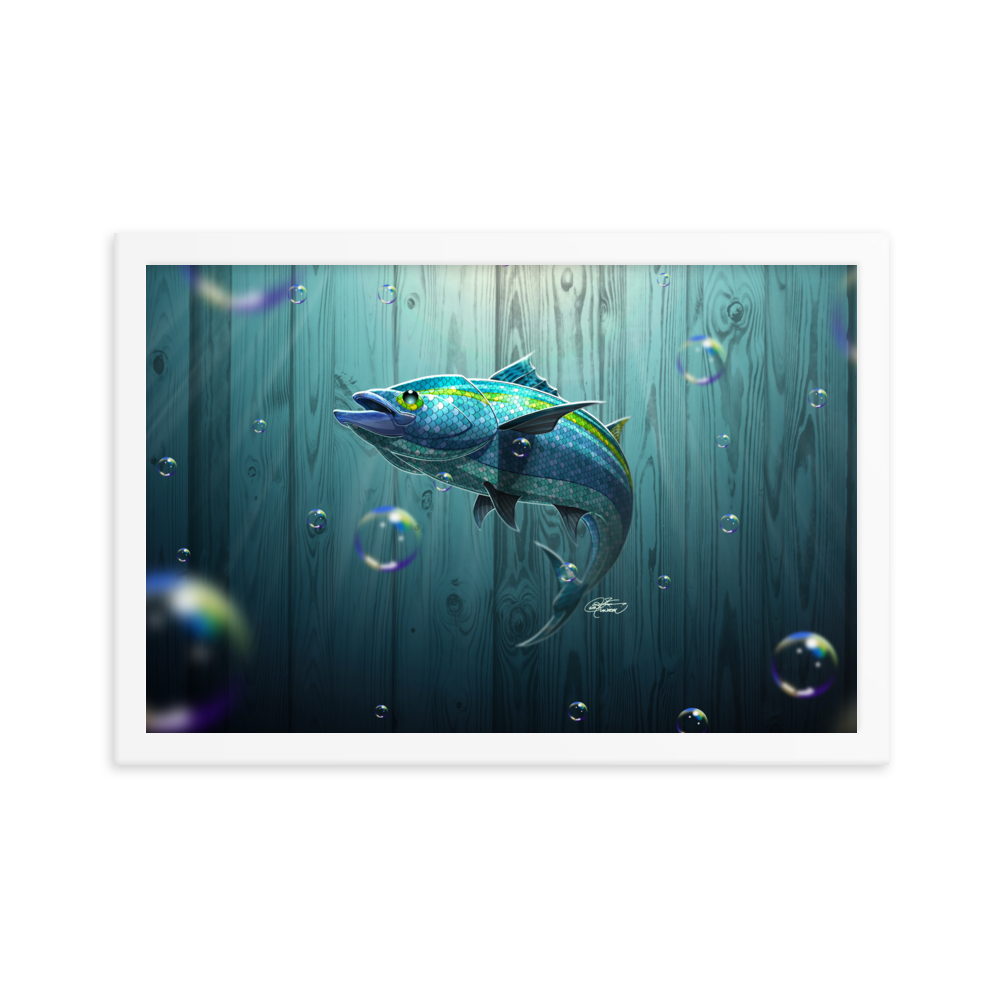 Framed Tropical Fish Poster