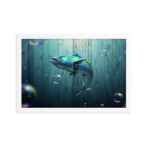 Framed Tropical Fish Poster
