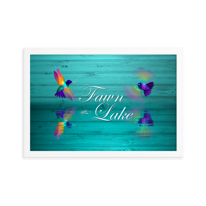Framed Fawn Lake Hummingbirds Poster