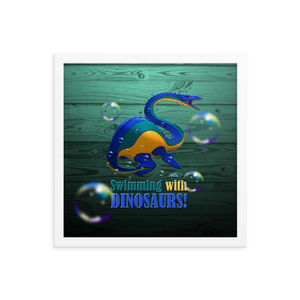 Framed Elasmosaurus Poster