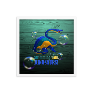 Framed Elasmosaurus Poster