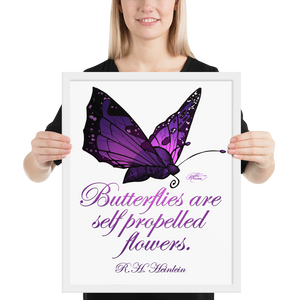 Framed Purple Butterfly Poster