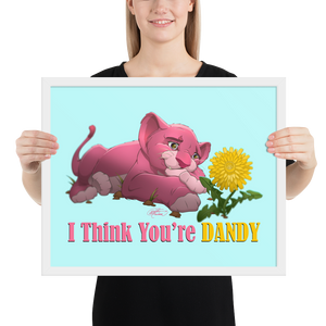 Framed Dandy Lion Poster