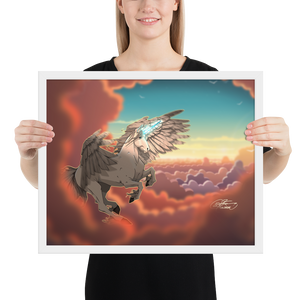 Framed Pegasus Unicorn Poster
