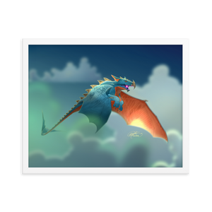 Framed Dragon Poster