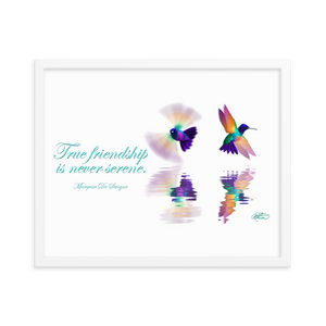 Framed Hummingbirds Poster