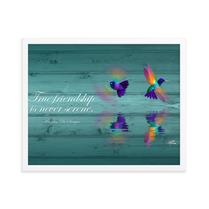 Framed Hummingbirds Poster