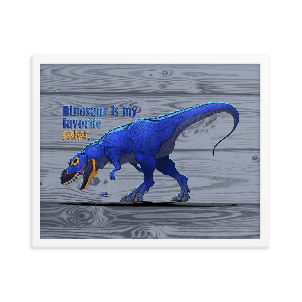 Framed Tyrannosaurus Poster