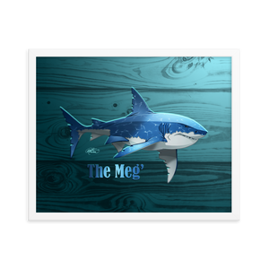 Framed Megalodon Poster