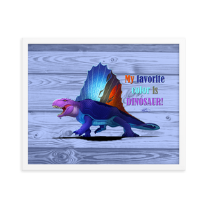 Framed Dimetrodon Poster