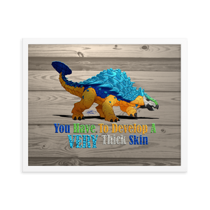 Framed Ankylosaurus Poster