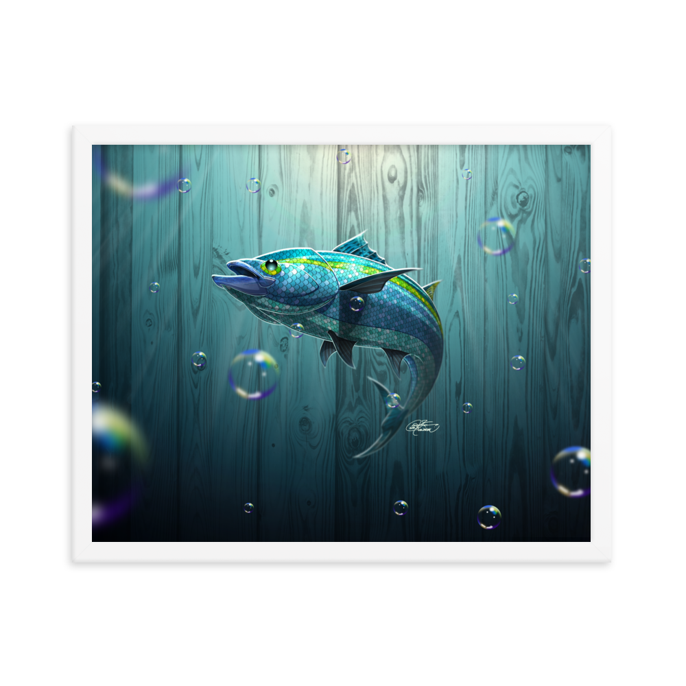 Framed Tropical Fish Poster