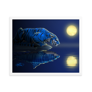 Framed Tiger/Shark Poster