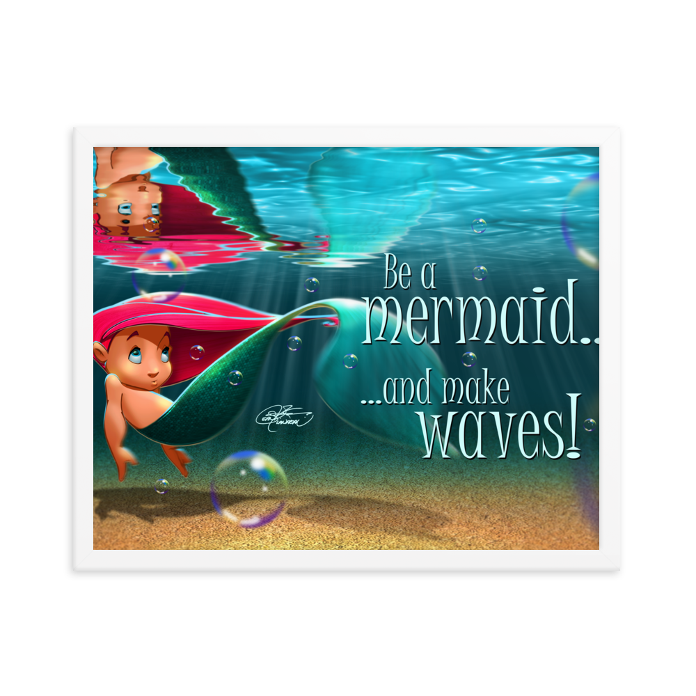 Framed Mermaid Poster