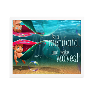 Framed Mermaid Poster