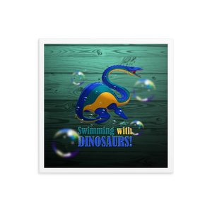 Framed Elasmosaurus Poster