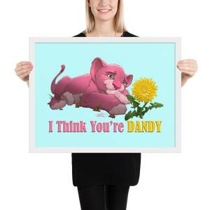 Framed Dandy Lion Poster