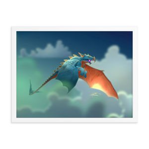 Framed Dragon Poster