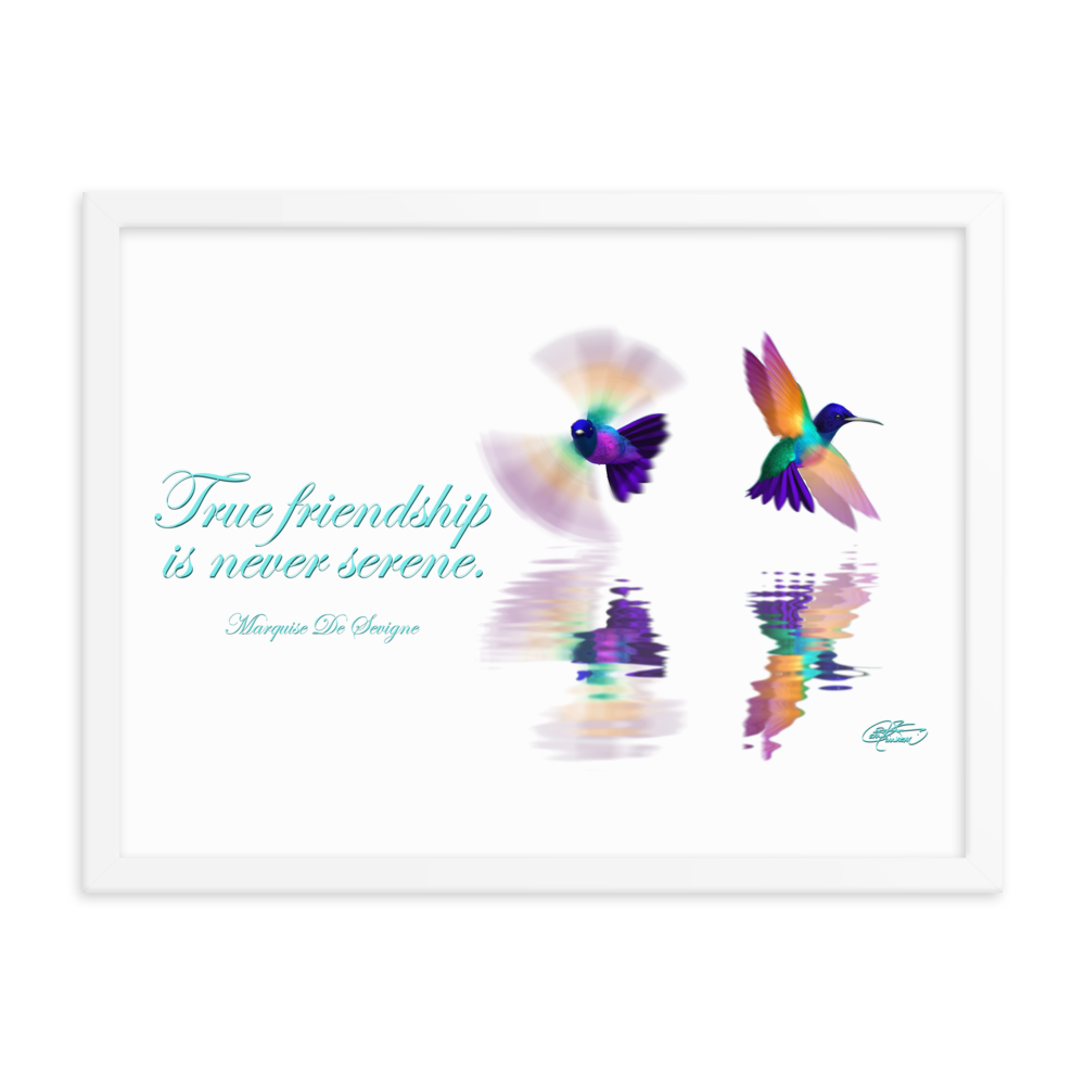 Framed Hummingbirds Poster