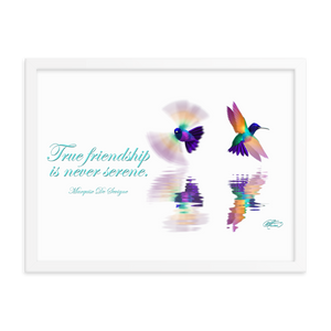 Framed Hummingbirds Poster