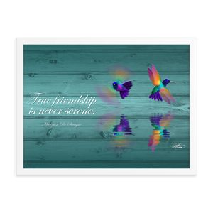 Framed Hummingbirds Poster