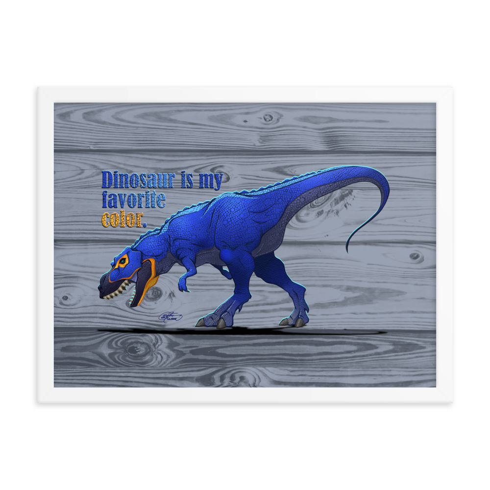 Framed Tyrannosaurus Poster