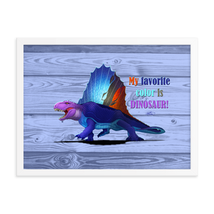 Framed Dimetrodon Poster