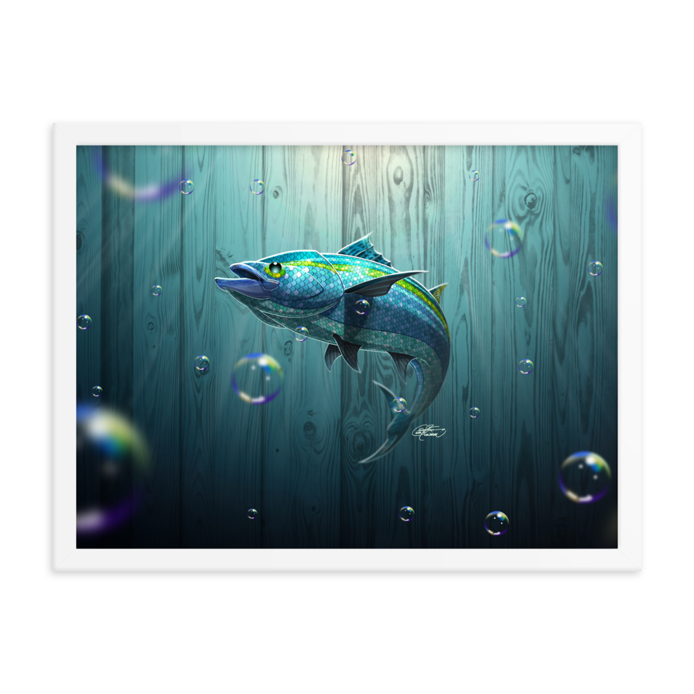 Framed Tropical Fish Poster