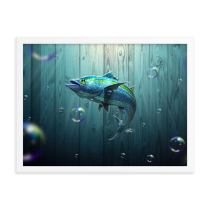 Framed Tropical Fish Poster