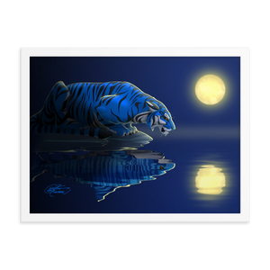 Framed Tiger/Shark Poster