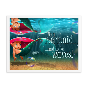 Framed Mermaid Poster