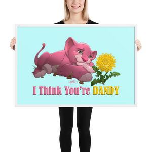 Framed Dandy Lion Poster