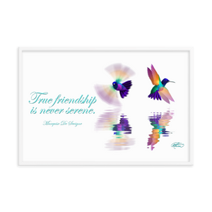 Framed Hummingbirds Poster
