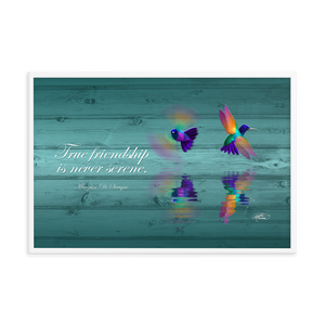 Framed Hummingbirds Poster