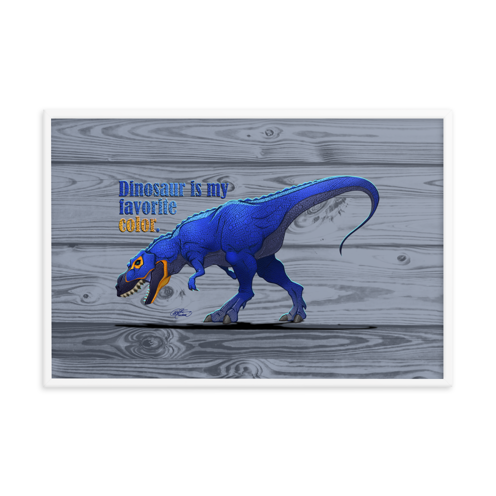 Framed Tyrannosaurus Poster