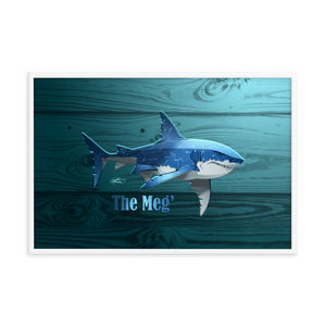 Framed Megalodon Poster