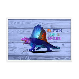 Framed Dimetrodon Poster