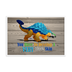 Framed Ankylosaurus Poster