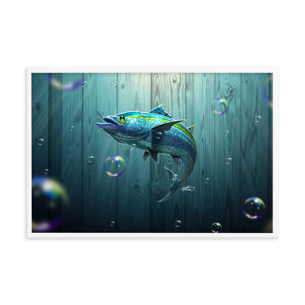 Framed Tropical Fish Poster