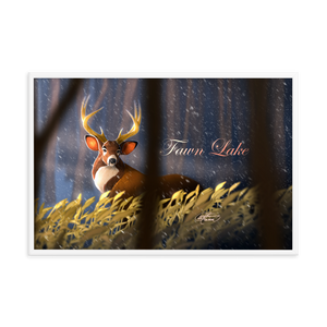 Framed Fawn Lake Poster